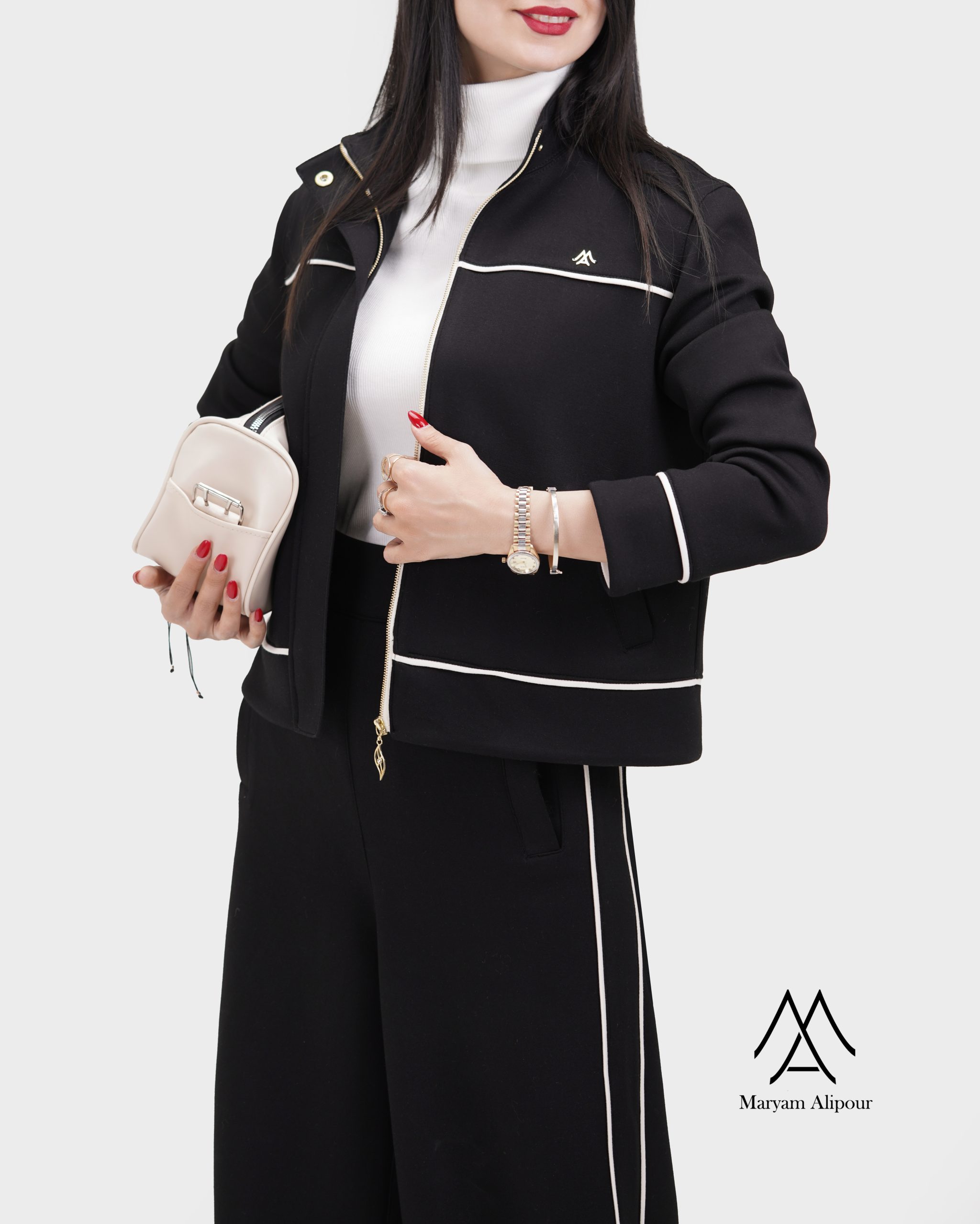 ست اسپرت اویشو مشکی  (سوئیشرت و شلوار)